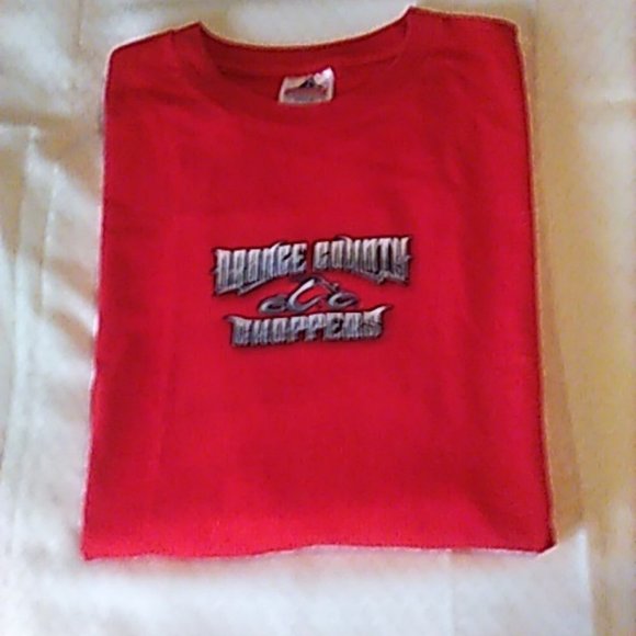 Orange County Chopper NY T Shirt Men's L Tall Cool Graphics Front Back & Sleeve - Picture 5 of 6